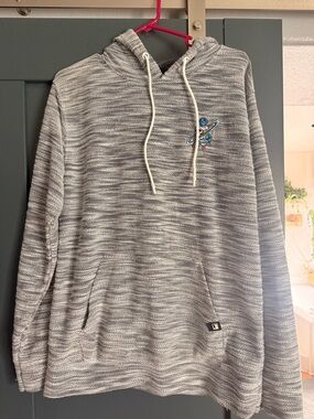 Men's Dikotomy Gray Space Graphic Pullover Hoodie Large